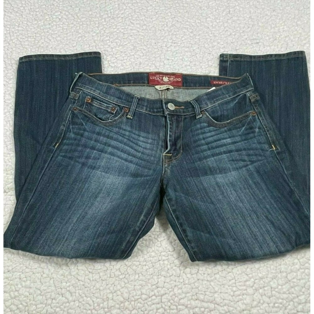 Lucky Brand Sweet 'n Crop Denim Cropped Jeans Size 2 26
